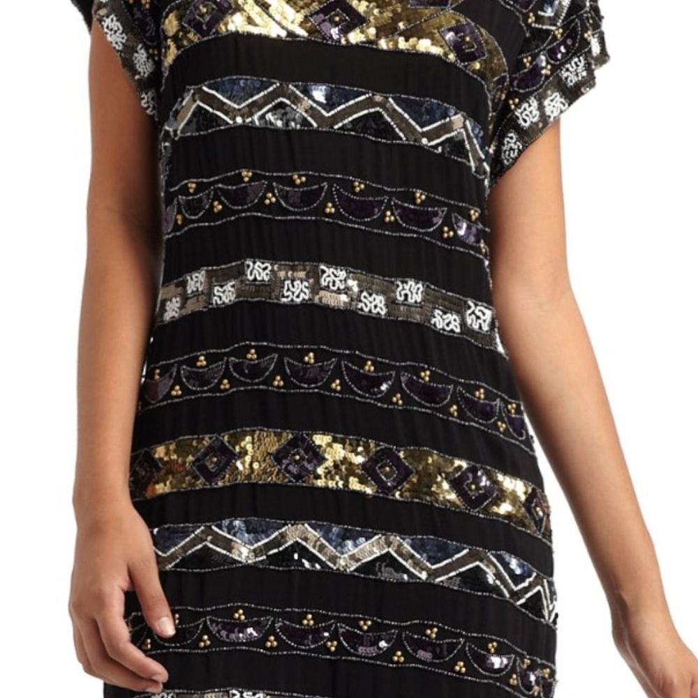 French Connection Sequin Shift Dress Size 4